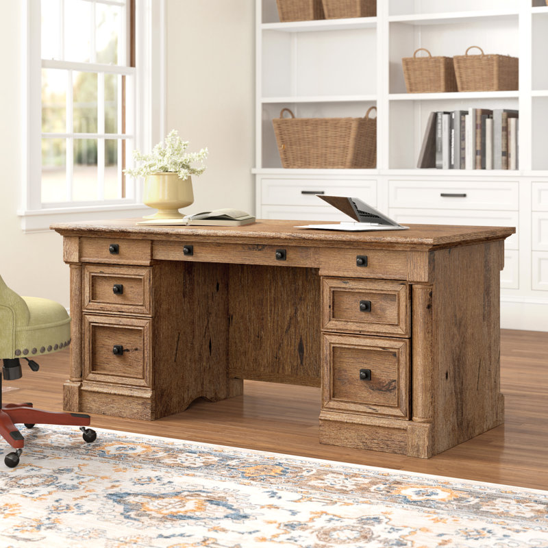 Three Posts™ Orviston Executive Desk & Reviews Wayfair